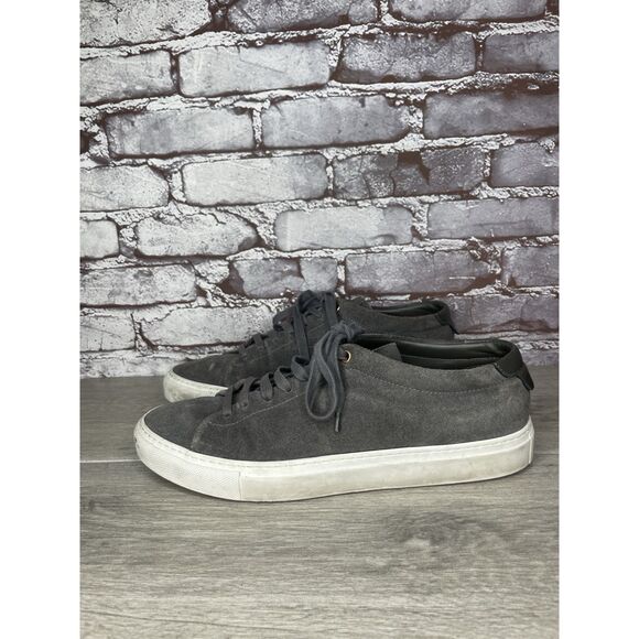 Goodman Brand Edge Charcoal Suede Casual Lace Low Top Sneakers Men Sz 42EU/9M US - Picture 14 of 16